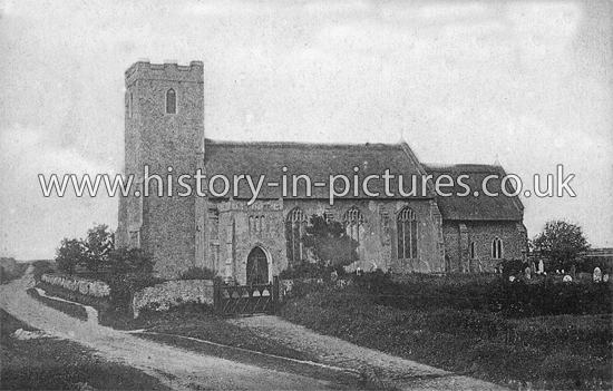 St Andrew's Church, Hempstead, Essex. c.1905